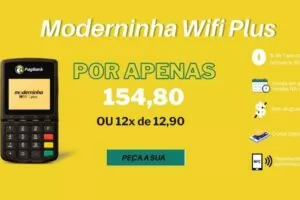 moderninha wifi plus pagseguro
