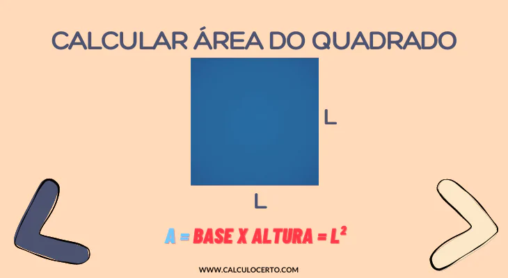calcular área de um quadrado